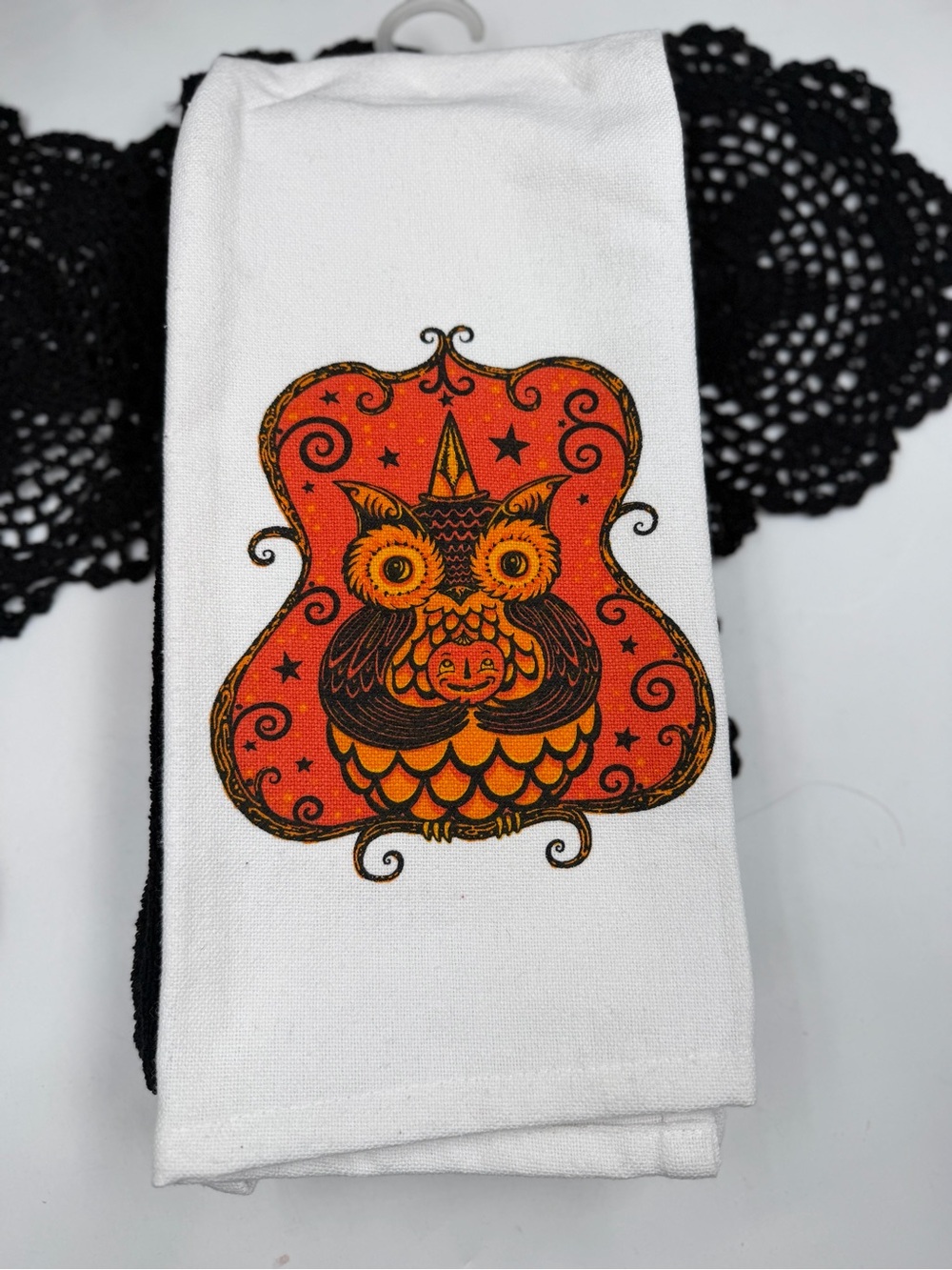 Johanna Parker Halloween Owl Kitchen Towels Set of 3 Vintage Style 2026 - Picture 3 of 3